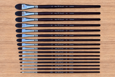 Mus Brush series 101 - Complete set (16-piece) - Filbert - Synthetic