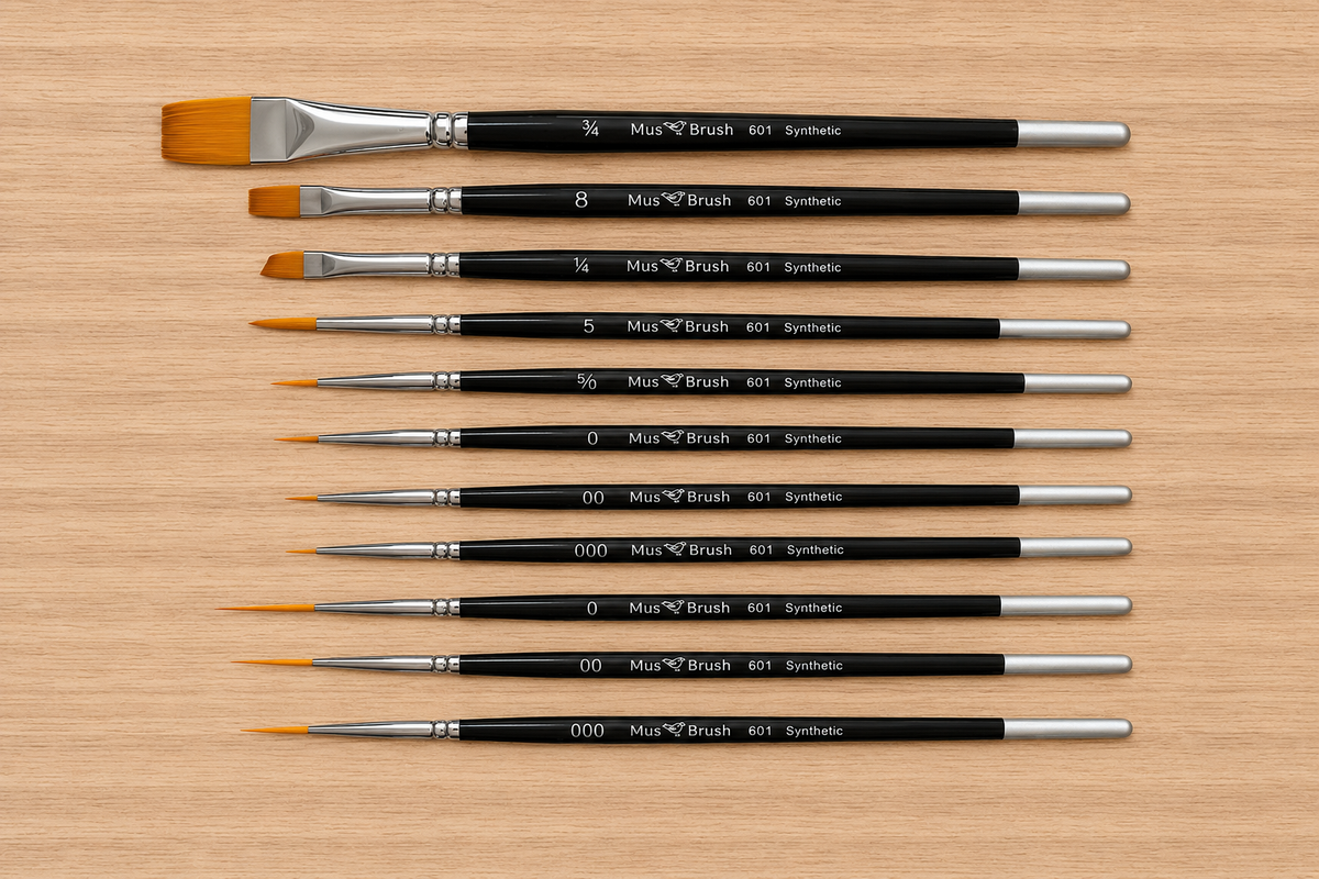 Mus Brush serie 601 - Fine Detail - Synthetisch