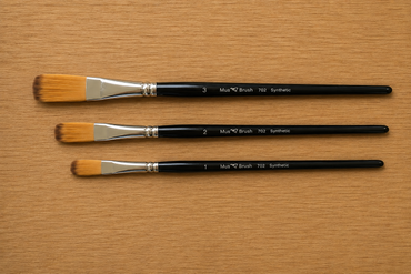 Mus Brush series 702 - Complete Set (3-piece) - Mop Blender - Synthetic