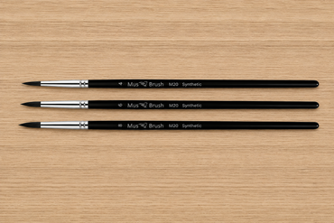 Mus Brush M-20 Series - Set 3 (3-piece) - Synthetic