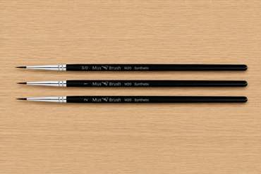 Mus Brush M-20 Series - Set 4 (3-piece) - Synthetic