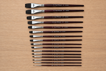 Mus Brush serie 201 - Plat - Synthetisch