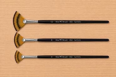 Mus Brush series 802 - Complete Set (3-piece) - Fan - Synthetic