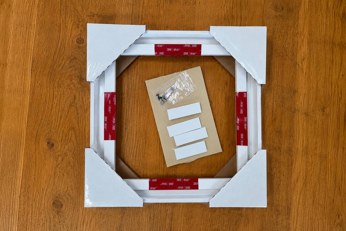 White Floating Frame