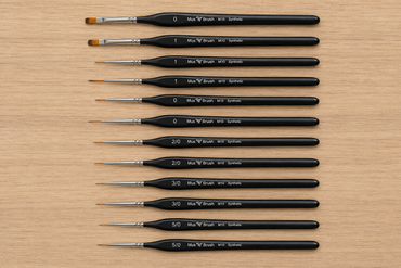Mus Brush series M-10 - Complete set (12-piece) - Synthetic