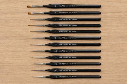 Mus Brush series M-10 - Complete set (12-piece) - Synthetic
