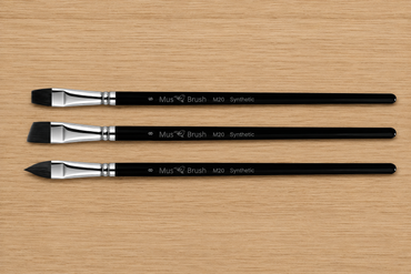 Mus Brush M-20 Series - Set 2 (3-piece) - Synthetic