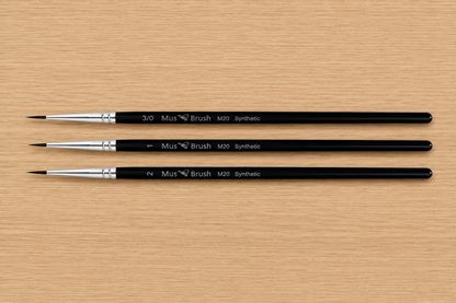 Mus Brush M-20 Series - Set 4 (3-piece) - Synthetic