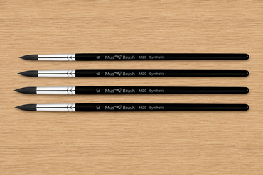 Mus Brush M-20 Series - Set 5 (4-piece) - Synthetic