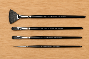 Mus Brush serie M-40 - Set 3 (4-delig) Effect & Structuur - Synthetisch
