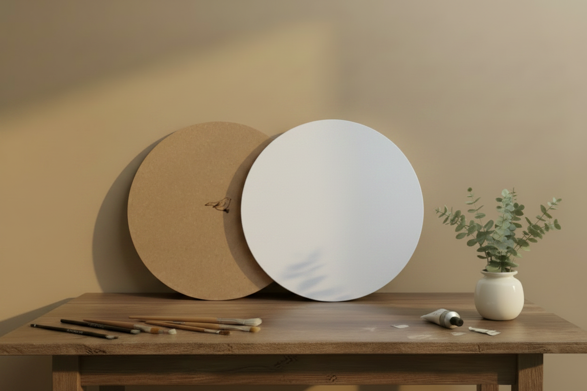 Ronde panelen groot en gecentreerd in template